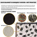 Cute Halloween Blanket with Spiders for Kids Room - DesignerOllie.com
