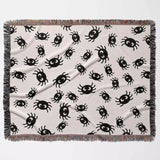 Cute Halloween Blanket with Spiders for Kids Room - DesignerOllie.com