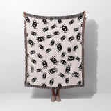 Cute Halloween Blanket with Spiders for Kids Room - DesignerOllie.com