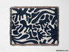 Darker Blue Matisse Woven Throw Blanket