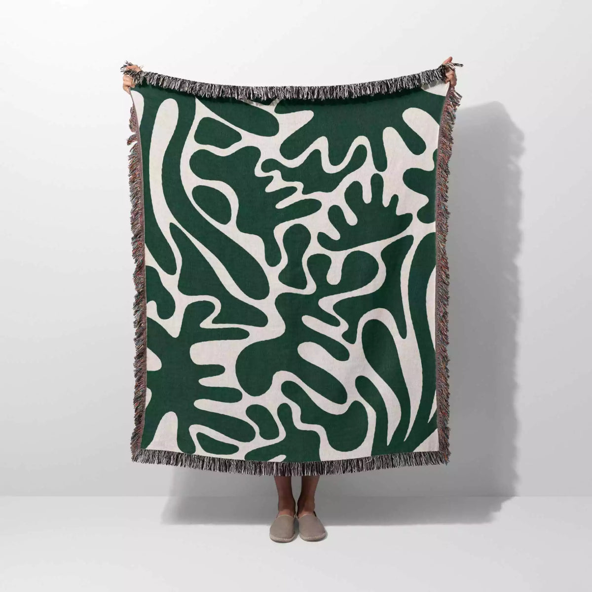 Forest Green Cashmere Blanket