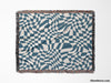 Funky Retro Style Blue Checker Woven Throw Blanket