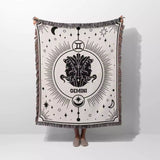 Gemini Zodiac Blanket, Unique Birthday Gift Idea for Women and Men - DesignerOllie.com