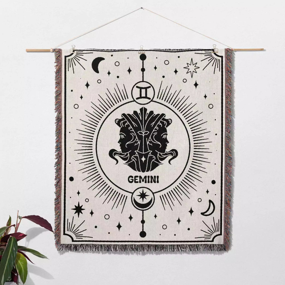 Gemini Zodiac Blanket, Unique Birthday Gift Idea for Women and Men - DesignerOllie.com