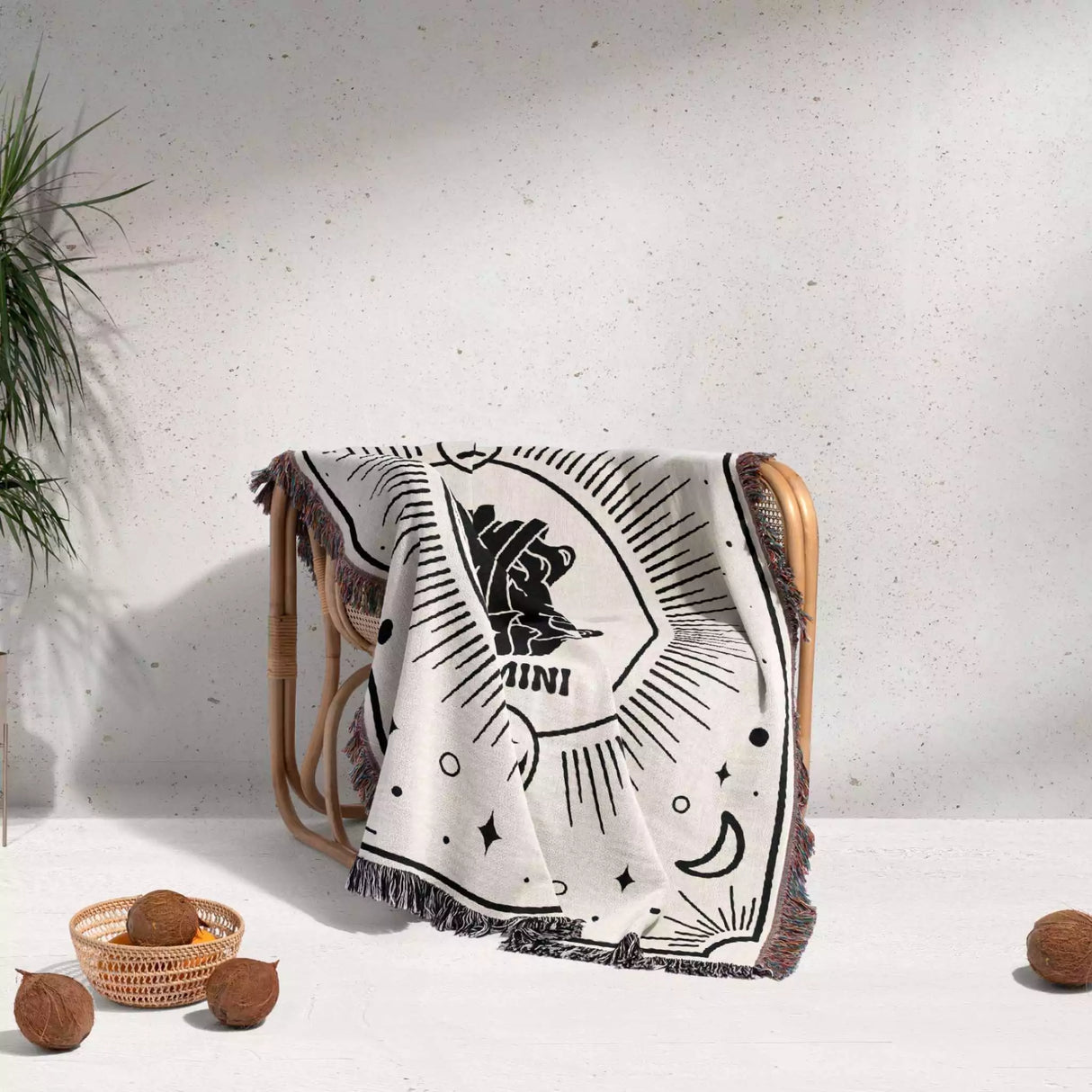 Gemini Zodiac Blanket, Unique Birthday Gift Idea for Women and Men - DesignerOllie.com