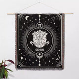 Gemini Zodiac Blanket, Unique Birthday Present for Wife and Husband - DesignerOllie.com