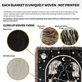 Gemini Zodiac Sign Astrology Woman Woven Throw Blanket Tapestry