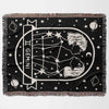 Gemini Zodiac Sign Astrology Woman Woven Throw Blanket Tapestry