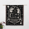 Gemini Zodiac Sign Astrology Woman Woven Throw Blanket Tapestry