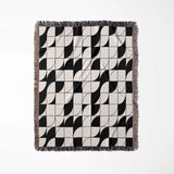 Geometric Print Woven Throw Blanket - DesignerOllie.com