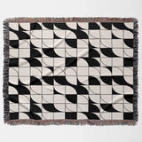 Geometric Print Woven Throw Blanket - DesignerOllie.com
