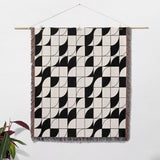 Geometric Print Woven Throw Blanket - DesignerOllie.com