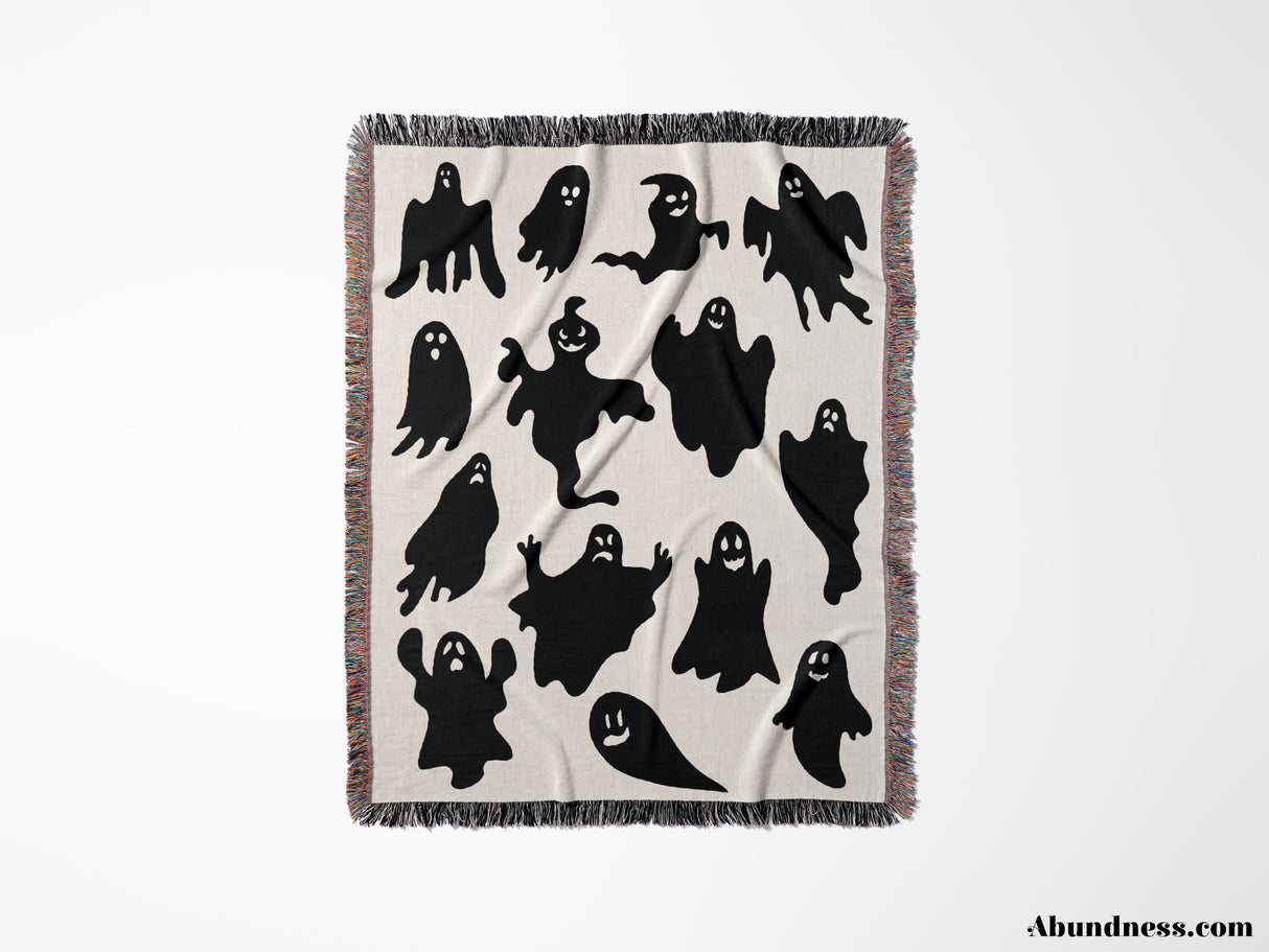 Ghost Woven Throw Blanket