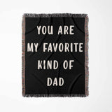 Gift for Dad for Father’s Day, Birthday, Christmas Gift Idea, Customized Woven Throw Blanket