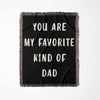 Gift for Dad for Father’s Day, Birthday, Christmas Gift Idea, Customized Woven Throw Blanket