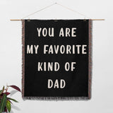 Gift for Dad for Father’s Day, Birthday, Christmas Gift Idea, Customized Woven Throw Blanket