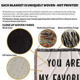 Gift for Dad for Father’s Day, Birthday, Christmas Gift Idea, Personalized Woven Throw Blanket - DesignerOllie.com