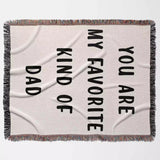 Gift for Dad for Father’s Day, Birthday, Christmas Gift Idea, Personalized Woven Throw Blanket - DesignerOllie.com