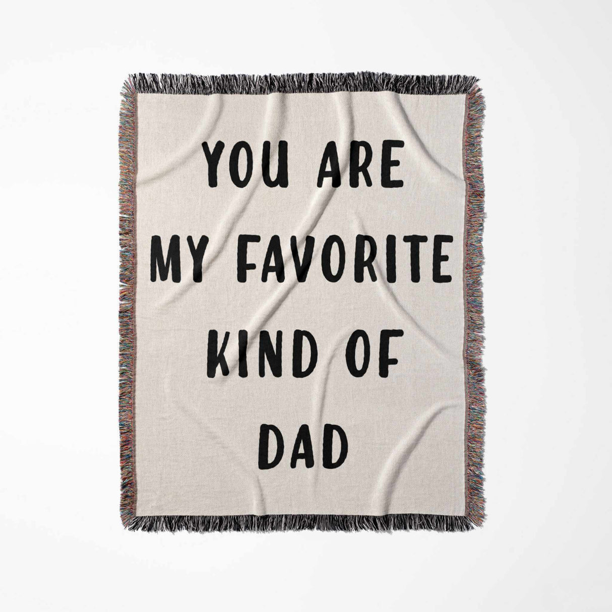 Gift for Dad for Father’s Day, Birthday, Christmas Gift Idea, Personalized Woven Throw Blanket