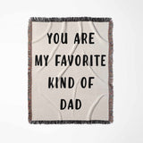 Gift for Dad for Father’s Day, Birthday, Christmas Gift Idea, Personalized Woven Throw Blanket