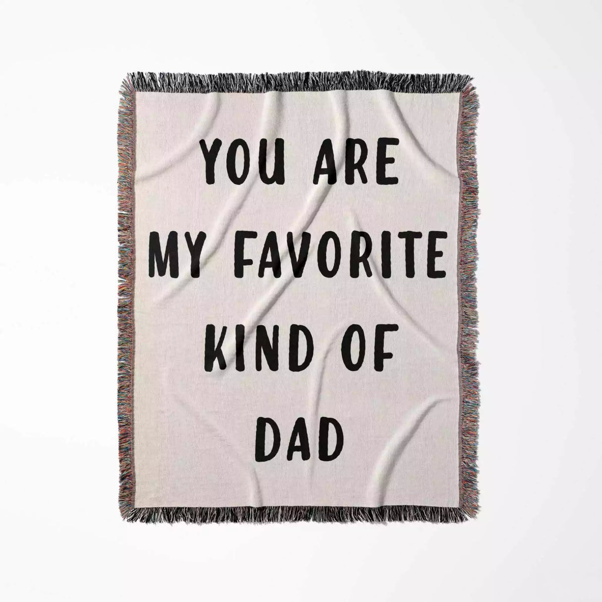 Gift for Dad for Father’s Day, Birthday, Christmas Gift Idea, Personalized Woven Throw Blanket - DesignerOllie.com