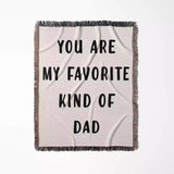 Gift for Dad for Father’s Day, Birthday, Christmas Gift Idea, Personalized Woven Throw Blanket - DesignerOllie.com