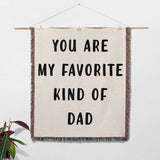 Gift for Dad for Father’s Day, Birthday, Christmas Gift Idea, Personalized Woven Throw Blanket