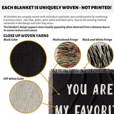 Gift for Daddy for Father’s Day, Birthday, Christmas Gift Idea, Customized Woven Throw Blanket - DesignerOllie.com