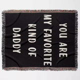 Gift for Daddy for Father’s Day, Birthday, Christmas Gift Idea, Customized Woven Throw Blanket - DesignerOllie.com