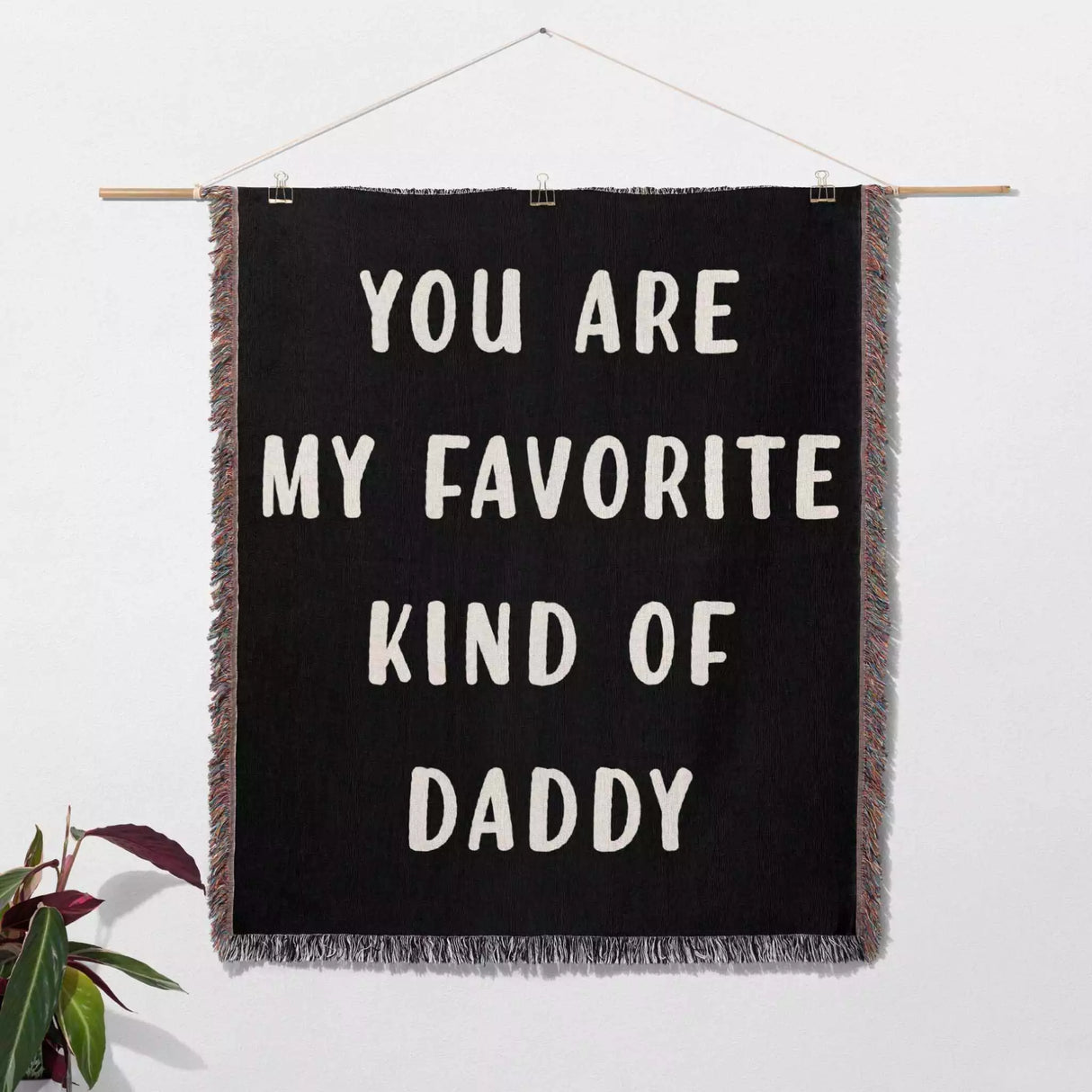 Gift for Daddy for Father’s Day, Birthday, Christmas Gift Idea, Customized Woven Throw Blanket - DesignerOllie.com