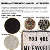 Gift for Daddy for Father’s Day, Birthday, Christmas Gift Idea, Personalized Woven Throw Blanket - DesignerOllie.com
