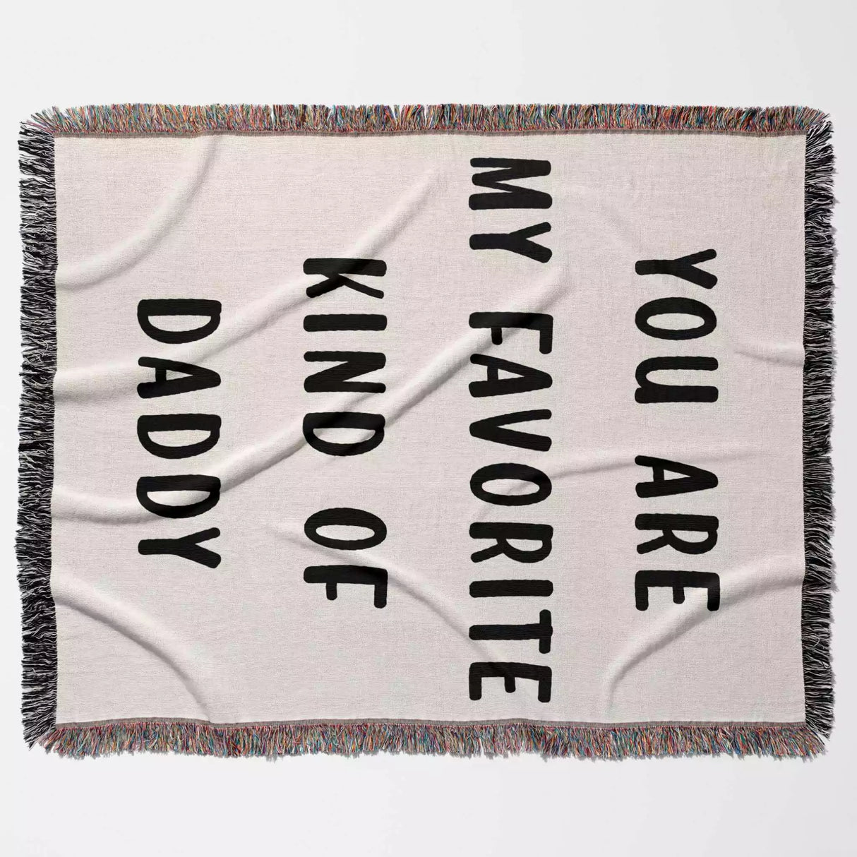 Gift for Daddy for Father’s Day, Birthday, Christmas Gift Idea, Personalized Woven Throw Blanket - DesignerOllie.com