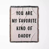 Gift for Daddy for Father’s Day, Birthday, Christmas Gift Idea, Personalized Woven Throw Blanket - DesignerOllie.com