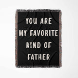 Gift for Father for Father’s Day, Birthday, Christmas Gift Idea, Customized Woven Throw Blanket