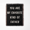 Gift for Father for Father’s Day, Birthday, Christmas Gift Idea, Customized Woven Throw Blanket