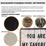 Gift for Papa for Father’s Day, Birthday, Christmas Gift Idea, Personalized Woven Throw Blanket - DesignerOllie.com