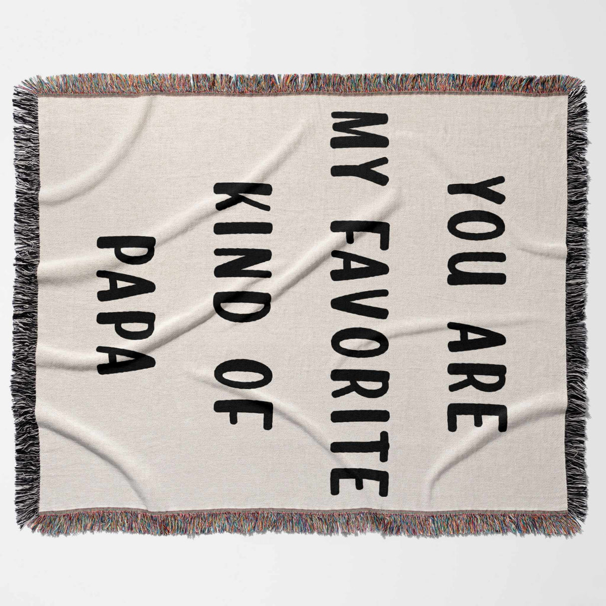 Gift for Papa for Father’s Day, Birthday, Christmas Gift Idea, Personalized Woven Throw Blanket