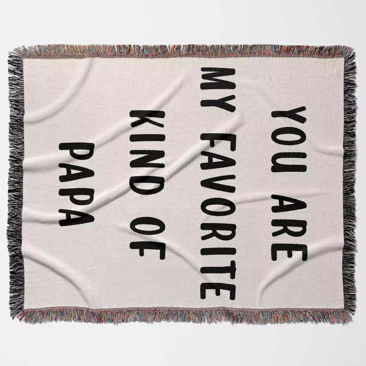 Gift for Papa for Father’s Day, Birthday, Christmas Gift Idea, Personalized Woven Throw Blanket - DesignerOllie.com