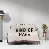 Gift for Papa for Father’s Day, Birthday, Christmas Gift Idea, Personalized Woven Throw Blanket