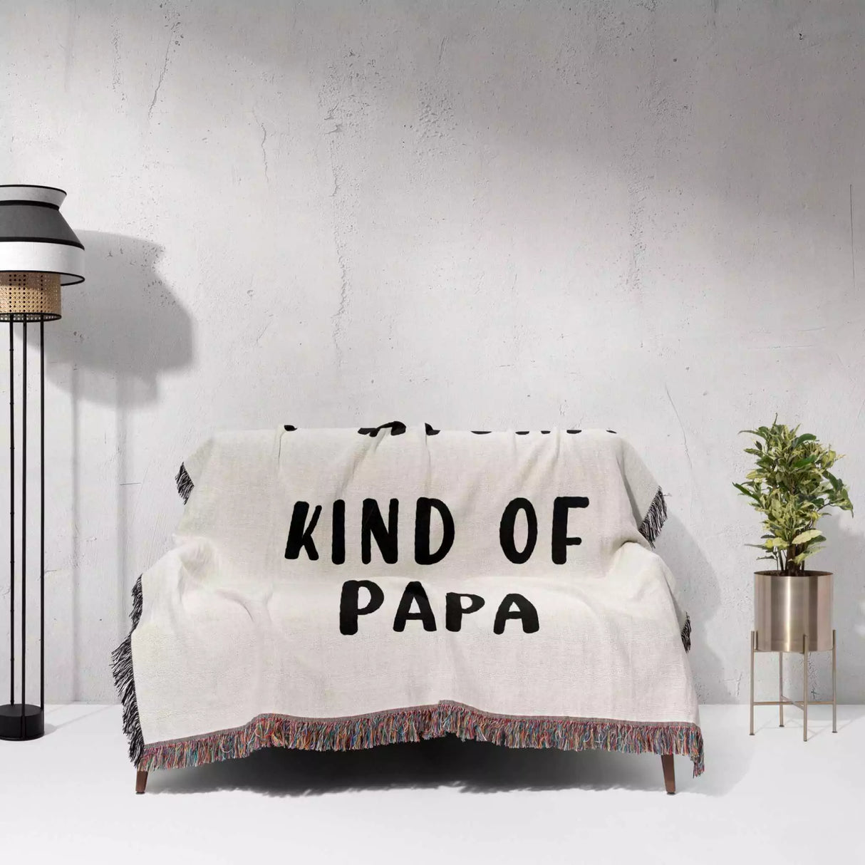Gift for Papa for Father’s Day, Birthday, Christmas Gift Idea, Personalized Woven Throw Blanket - DesignerOllie.com