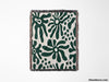 Groovy Corals Forest Green Woven Throw Blanket and Tapestry