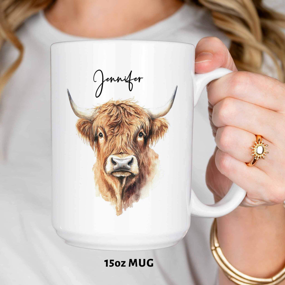 Highland Cow Custom Mug