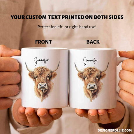 Highland Cow Custom Mug