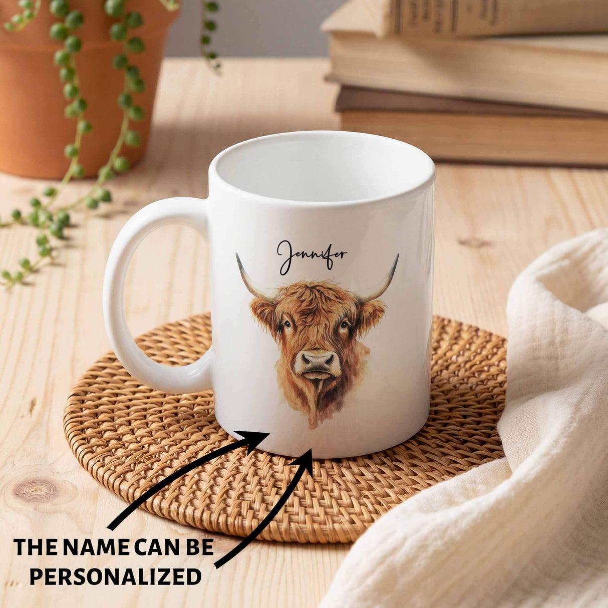 Highland Cow Custom Mug