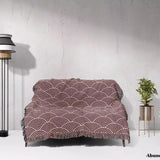 Japanese Wave Red Pattern Woven Throw Blanket and Tapestry - DesignerOllie.com
