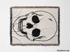 Large Skull Black and White Woven Throw Blanket