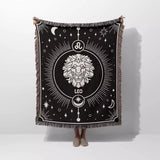 Leo Zodiac Blanket, Unique Birthday Present for Wife and Husband - DesignerOllie.com