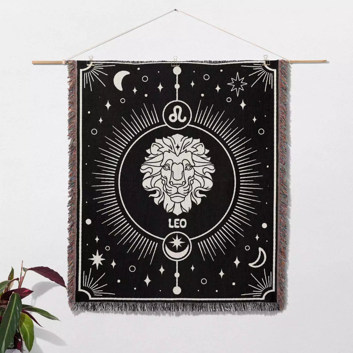 Leo Zodiac Blanket, Unique Birthday Present for Wife and Husband - DesignerOllie.com