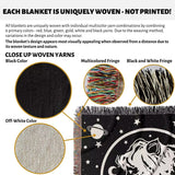 Leo Zodiac Sign Astrology Woman Woven Throw Blanket Tapestry - DesignerOllie.com