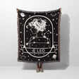 Leo Zodiac Sign Astrology Woman Woven Throw Blanket Tapestry - DesignerOllie.com